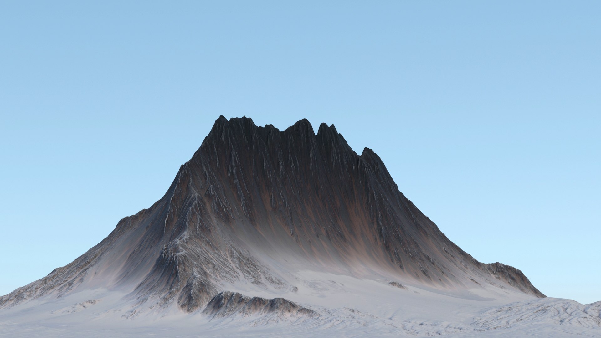 Snowy Mountain Small Ridge Model - TurboSquid 1826157