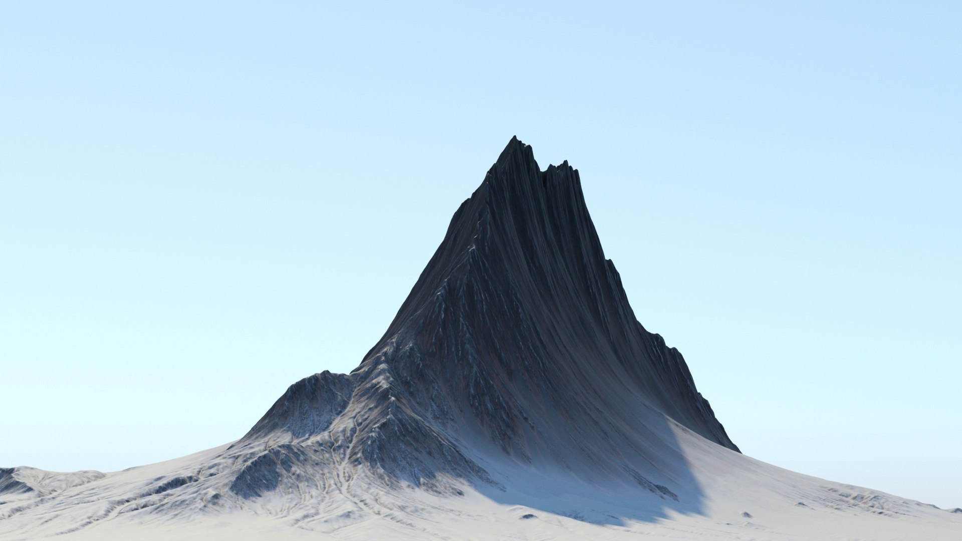 Snowy Mountain Small Ridge Model - TurboSquid 1826157