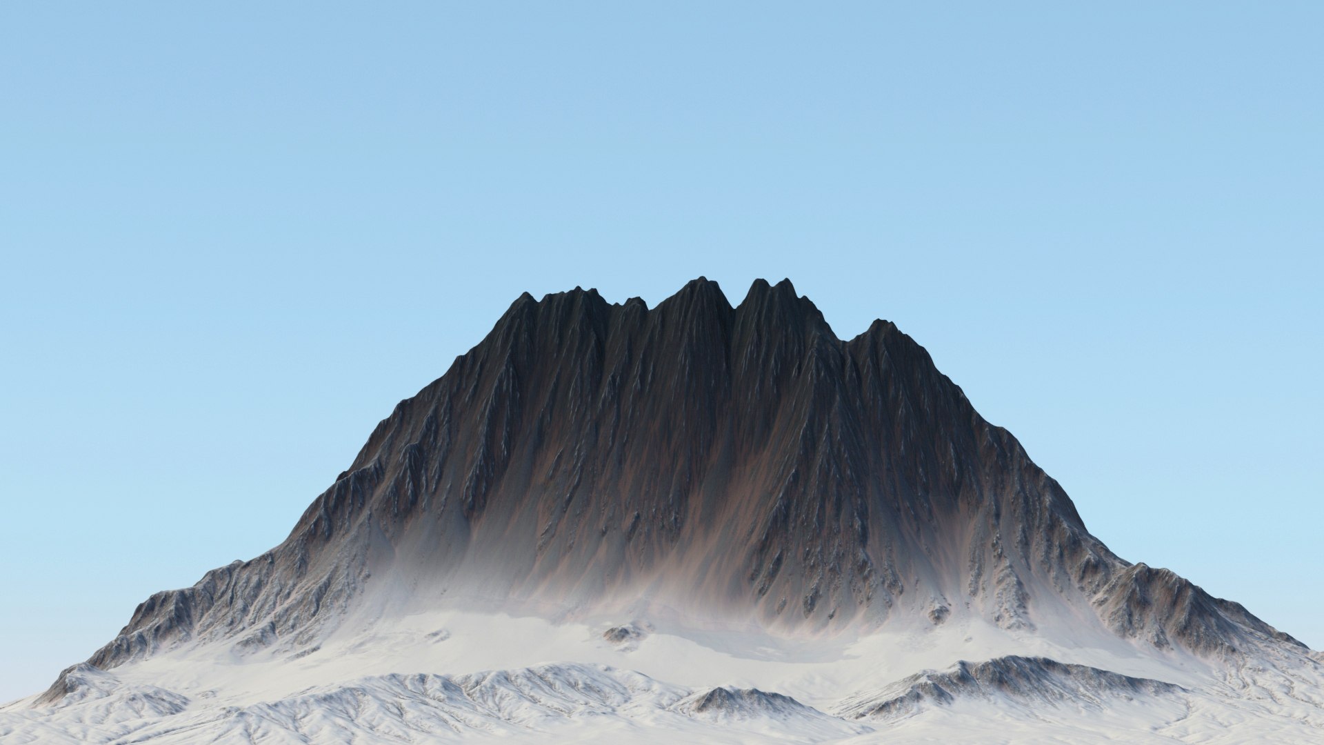 Snowy Mountain Small Ridge Model - TurboSquid 1826157