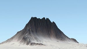 snowy mountain small ridge