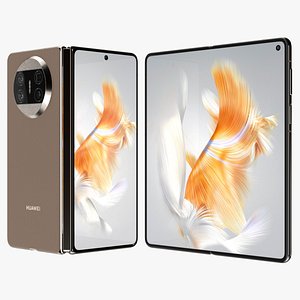 Huawei Mate X3 Gold 3D model