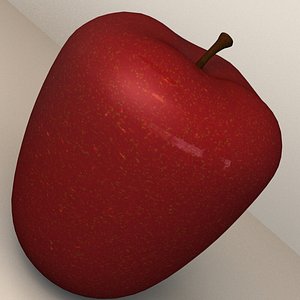 3d 3ds apple fruit