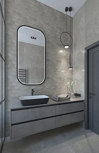 Luxurious bathroom 3D