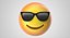 Emoji 12 cara sonriente con gafas de sol