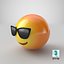 Emoji 12 cara sonriente con gafas de sol