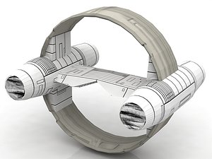 Jedi Starfighter Eta-2 with hyperdrive booster