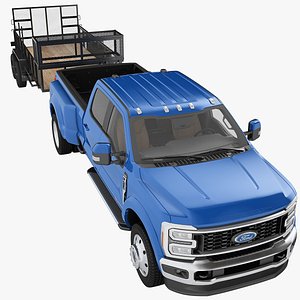 Ford Super Duty F450 2026 Landscape Trailer 02