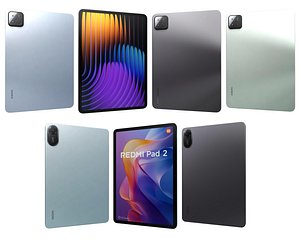 3D Xiaomi Redmi Pad 2 And Xiaomi Pad 7 Pro All Colors