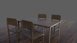 table chair 3D model
