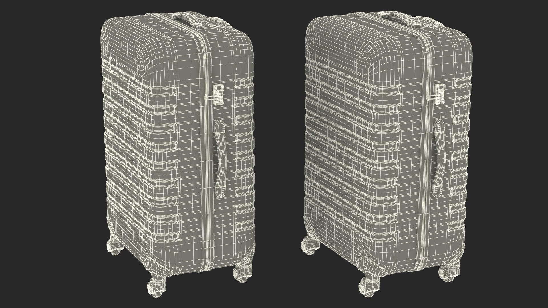 KLM Care E Robot With Black Luggage Bags 3D - TurboSquid 2082860