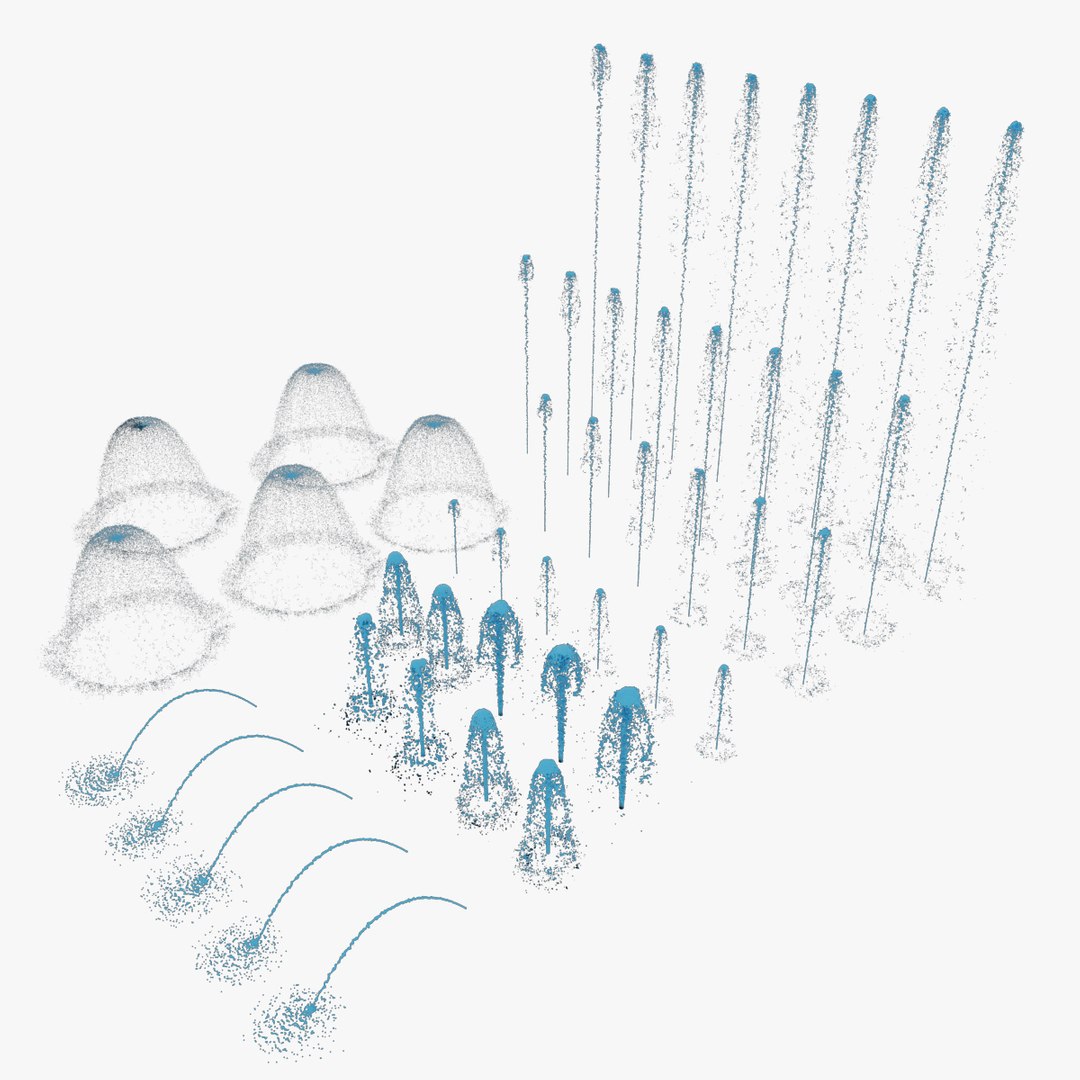 Water Fountain Waterworks 3d Model