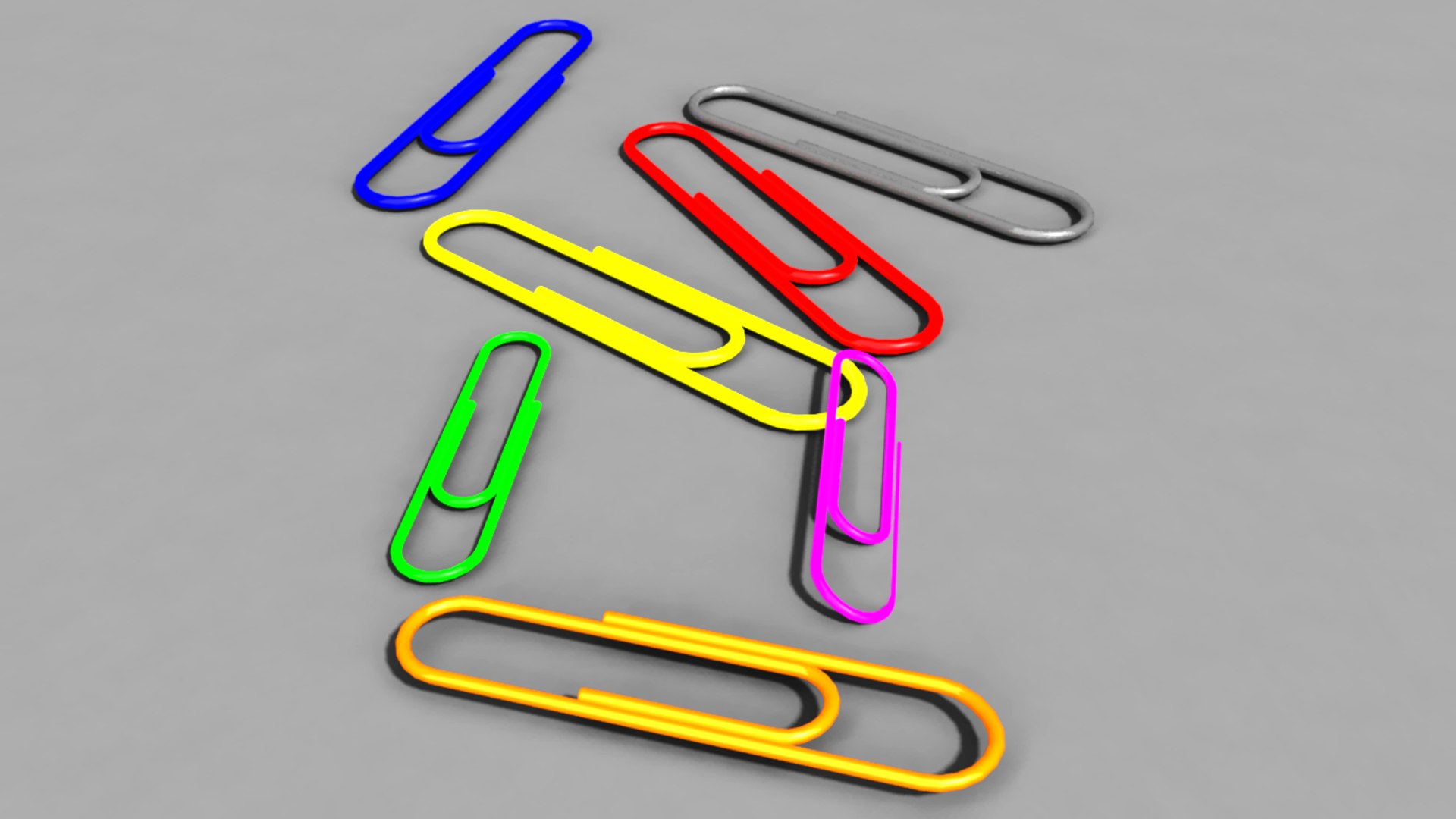 3d model paperclip modelled