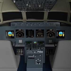 3D cockpit boeing 717
