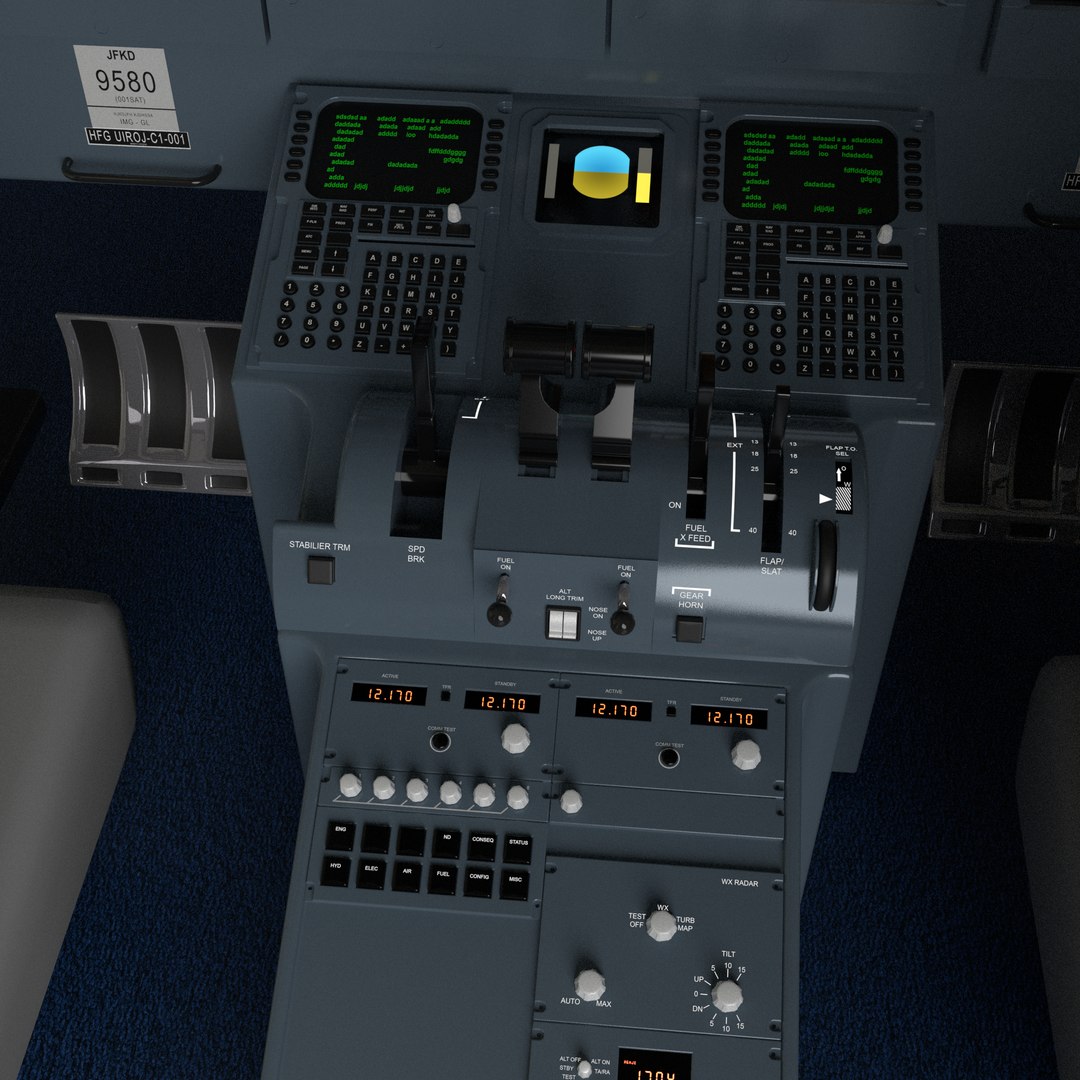 3D Cockpit Boeing 717 - TurboSquid 1598378