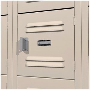 3d lockers doors open model