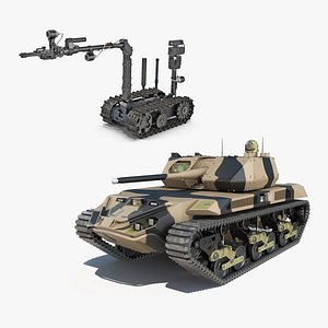 Military Robots Collection 3D model