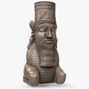Persian  Man-bull Sculpture 3D model