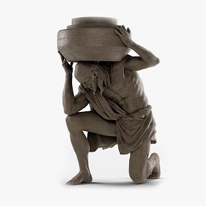Human Statue - Pillar 3D model