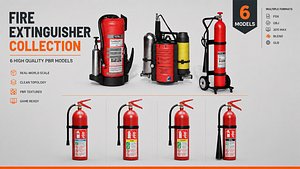 Fire Extinguisher Collection 3D model