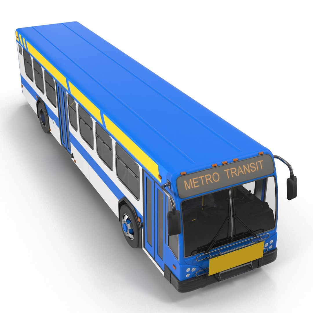 Bus Metro Transit Rigged 3d Max