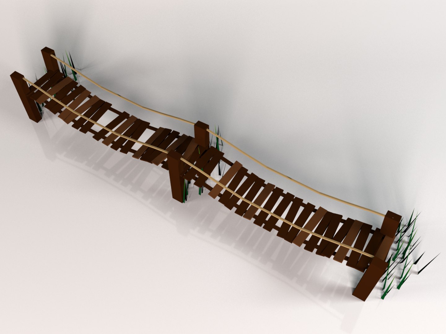Wooden Bridge 3d Max