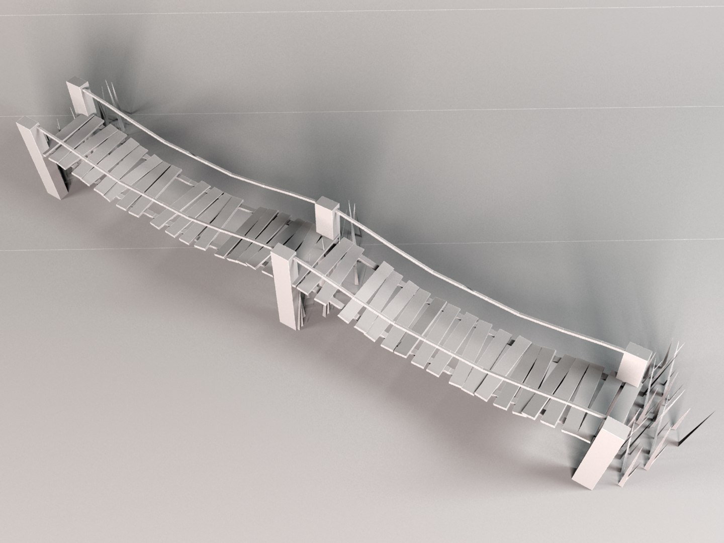 Wooden Bridge 3d Max