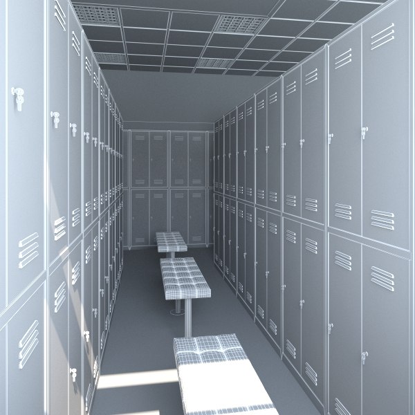 3D locker room lock model - TurboSquid 1687652