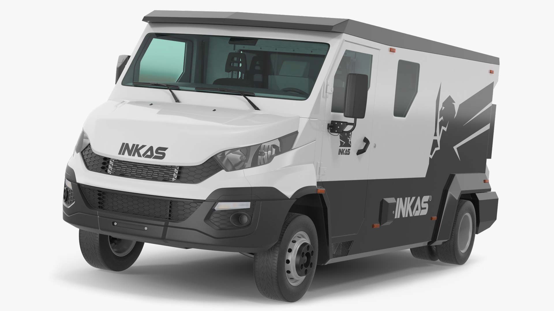 Iveco CIT Armored Vehicle Rigged 3D model preview