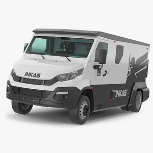 3D Iveco CIT Armored Vehicle Rigged model