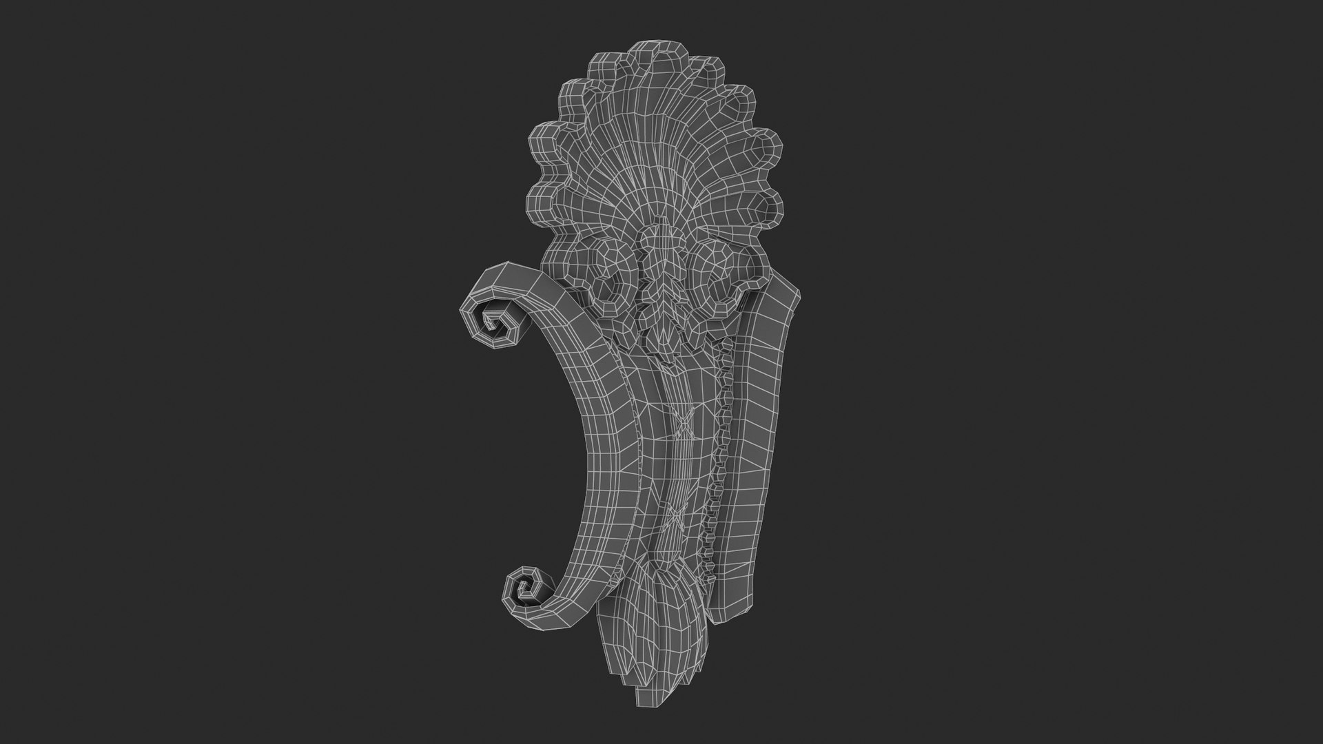 3D Cartouche Ornament 024 Model - TurboSquid 2226059