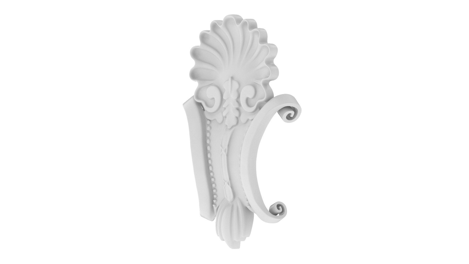 3D Cartouche Ornament 024 Model - TurboSquid 2226059