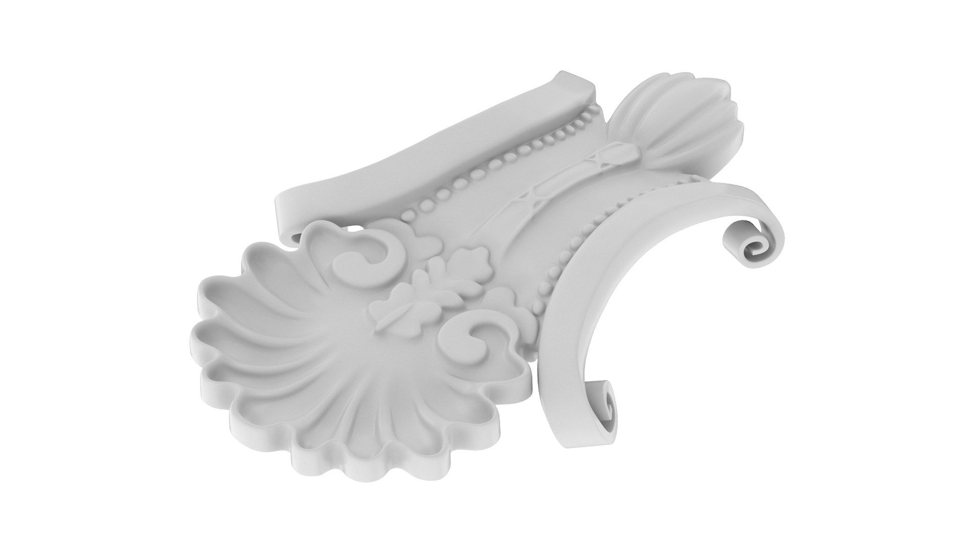 3D Cartouche Ornament 024 Model - TurboSquid 2226059