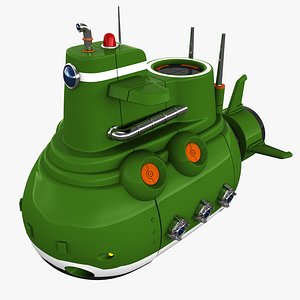 3D model submarine sub marine