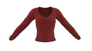 shirts twisted sleeve 3D model
