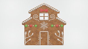 Gingerbread Christmas Cookie 11 3D model