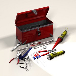 toolbox wrench tool 3d model