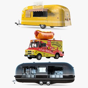 Food Trucks Collection 2 3D model
