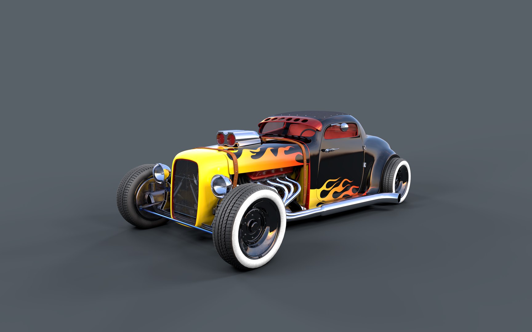 3D Model Hot Rod Lucky - TurboSquid 1495714