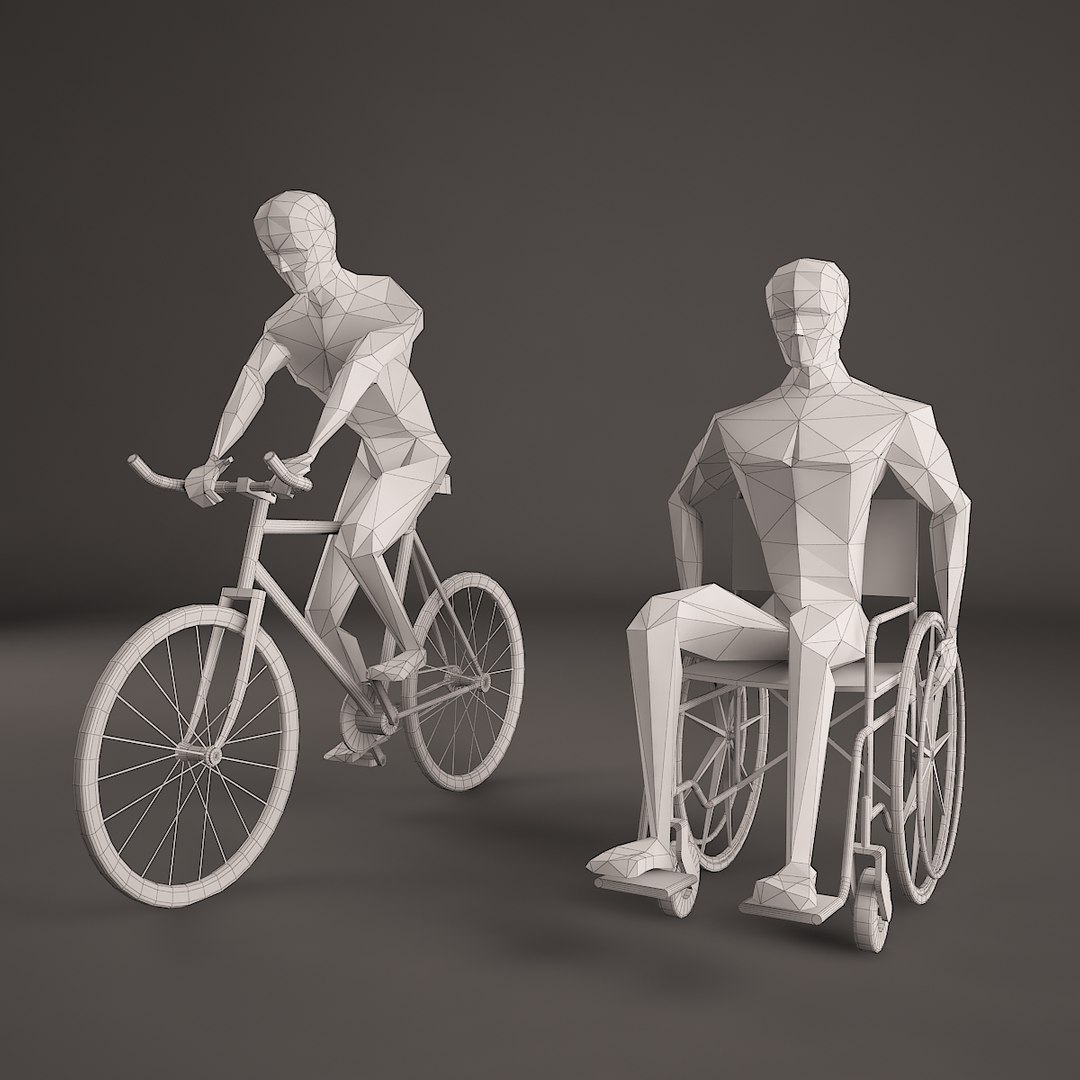 man figure set woman max