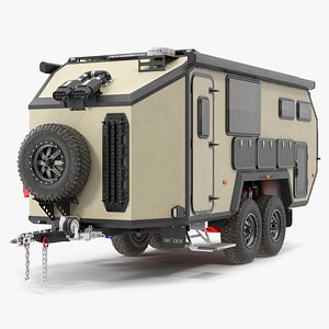 Off Road Mobile Home Bruder EXP 8 Rigged model