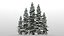 3d 20 spruce trees