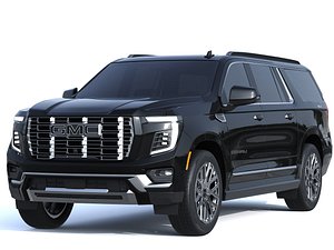 GMC Yukon XL Denali 2025 max 3D model