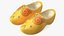 Dutch Wooden Clogs Yellow