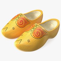 Dutch Wooden Clogs Yellow