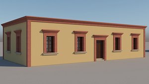 3D mexican house 3 model