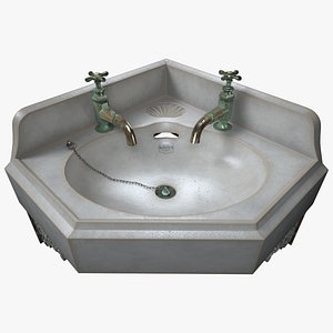 Old Corner Sink Wash Basin