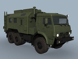 3d 3ds r-142nsa vehicle kamaz-43114