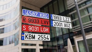 3D Spanish Number Plate model