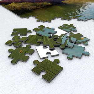 3d model 200 piece jigsaw puzzle