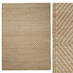 Angela Rose x Loloi Colton Natural  Ivory Rug 3D model